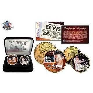 Elvis 75th Birthday Commemorative Coin Set of 2 