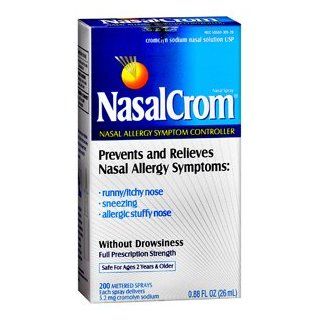 Nasalcrom Nasal Spray Relieves Nasal Allergy Symptoms   26 Ml Health & Personal Care