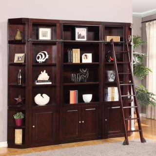 Parker House Boston Library Wall Bookcase   Merlot   Bookcases
