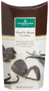 Starbucks Vanilla Bean Truffles, 4.23 Ounce Boxes (Pack of 4)  Chocolate Truffles  Grocery & Gourmet Food