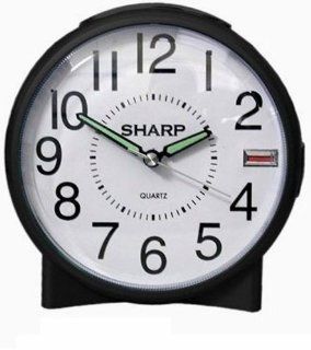 Sharp SPC830A Quartz Backlight Analog Alarm Clock (Black/White) (Discontinued by Manufacturer) Electronics