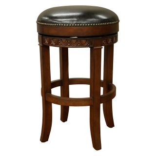 AHB Portofino 34 in. Swivel Tall Bar Stool   Suede with Merlot Leather   Bar Stools