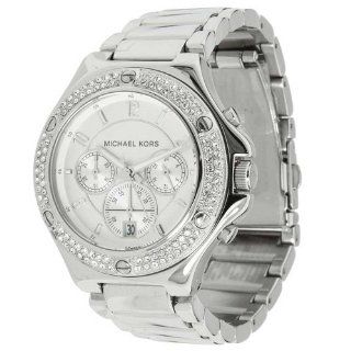 Michael Kors Women's Stainless Steel Quartz Chronograph Crystal Silver Tone Dial MK5513 Michael Kors Watches
