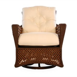 Lloyd Flanders Grand Traverse All Weather Wicker Swivel Glider Lounge Chair   Outdoor Lounge Chairs