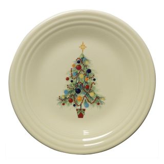 Fiesta Christmas Tree Luncheon Plate 9 in.   Set of 4   Salad & Dessert Plates