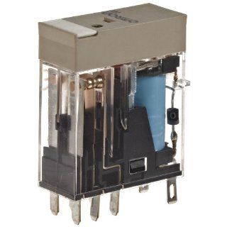 Omron G2R 2 SND DC6(S) General Purpose Relay, LED Indicator and Diode, Plug In Terminals, Double Pole Double Throw Contacts, 87 mA Rated Load Current, 6 VDC Rated Load Voltage Electronic Relays