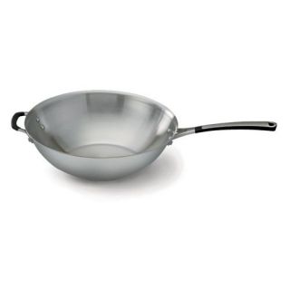 Calphalon Simply Calphalon Stainless Steel 12 in. Stir Fry Pan with Lid   Woks & Stir Fry Pans