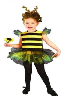 Girl's Toddler Bumble Bee Tutu Costume (Size2 4T) Clothing
