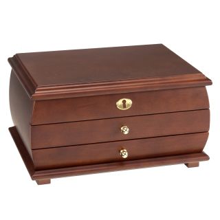 Classic Wooden Jewelry Box   12.88W x 7H in.   Womens Jewelry Boxes