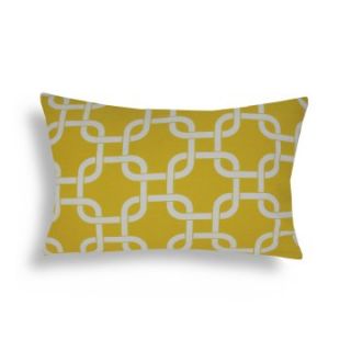 Domusworks Link Yellow Lumbar Decorative Pillow   Decorative Pillows