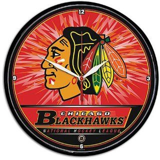 Chicago Blackhawks Wall Clock  Sports & Outdoors