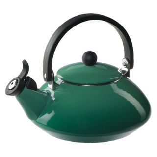 Le Creuset Zen 1.6 qt. Stainless Steel Whistling Teakettle   Fennel Green   Stove Top Tea Kettles