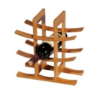 Creative Home Bamboo 9 Bottle Wine Rack   Wine Racks