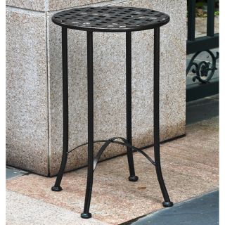 Mandalay 15 in. Wrought Iron Patio Table   Patio Tables