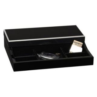 Socrates Men's Valet Watch Box with Monogram Plate   Mens Jewelry Boxes