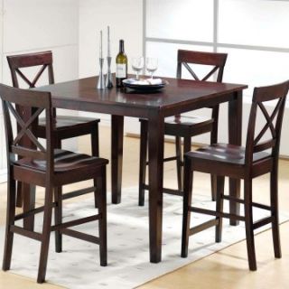 Steve Silver Cobalt 5 Piece Counter Height X Back Dining Set   Dining Table Sets