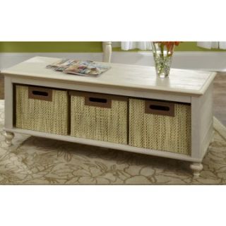 kathy ireland Office by Bush Furniture Volcano Dusk Coffee Table with Storage Bins   Coffee Tables
