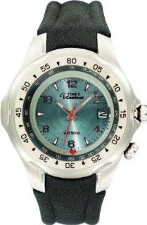 TIMEX Men's I Control Turn and Pull Analog Alarm Watch with 'Worn Look' Leather Strap. Model T19404 Watches