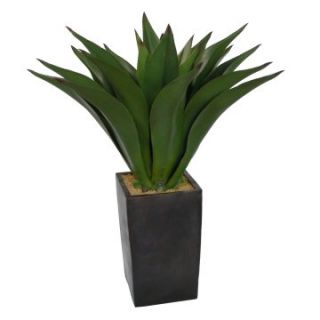Laura Ashley 44 in. Silk Giant Aloe Plant with Planter   Silk Plants