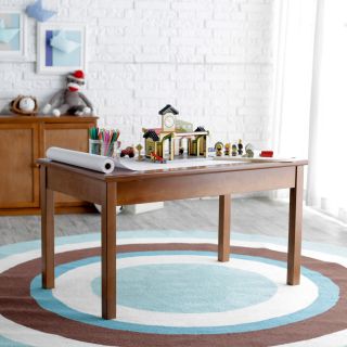 Classic Playtime Rectangle Table   Pecan