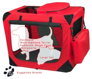 Pet Gear Portable Soft Crate 26 inches Red   Dog Crates