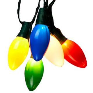 Kurt Adler Multicolored Plastic Bulb 10 ct. Light Set   Christmas Lights