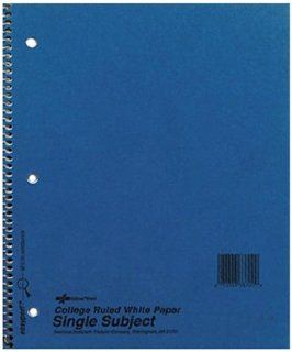 National Brand Kolor Kraft Cover Notebook, College, Blue, 3 Subject, 9.5 x 6 Inches, 150 Sheets (33360)  Wirebound Notebooks 