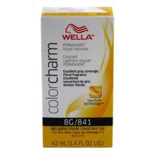 Wella Colorcharm Liquid #841/8G Light Golden Blonde Haircolor  Chemical Hair Dyes  Beauty