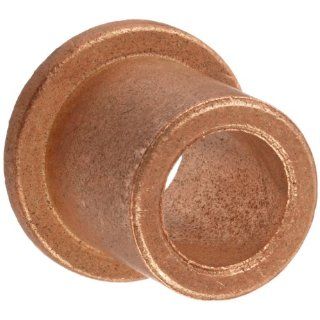 Bunting Bearings FFB68 3 Flanged Bearings, Powdered Metal SAE 841, 3/8" Bore x 1/2" OD x 3/8" Length 11/16" Flange OD x 3/32" Flange Thickness (Pack of 3) Flanged Sleeve Bearings