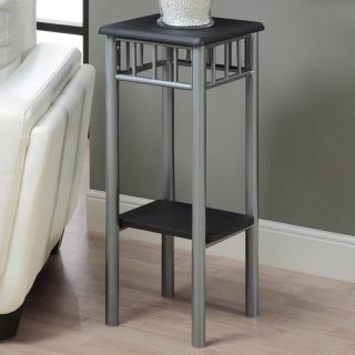 Monarch Black / Silver Metal Plant Stand   End Tables