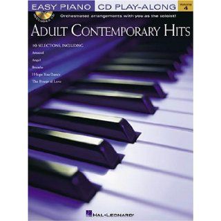 ADULT CONTEMPORARY HITS EASY PIANO CD PLAY ALONG VOLUME 4 Hal Leonard Corp. 0073999109191 Books