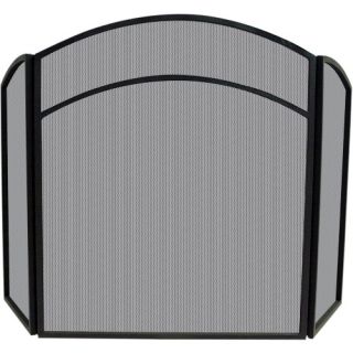 Uniflame 3 Panel Arch Top Fireplace Screen   Fireplace Screens