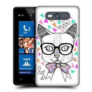 Head Case Designs Cat Aztec Illustrations Hard Back Case Cover for Nokia Lumia 820 Cell Phones & Accessories