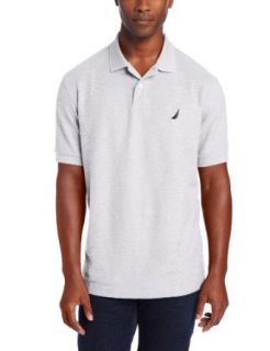 Nautica Men's Short Sleeve Solid Deck Polo, Grey Heather, Small at  Mens Clothing store Polo Shirts