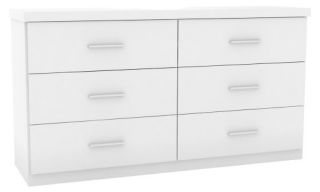 Sonax Willow 6 Drawer Dresser   Frost White   Dressers & Chests