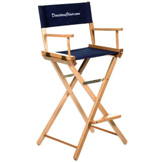 Gold Medal 30 in. Contemporary Personalized Bar Height Directors Chair   Directors Chairs