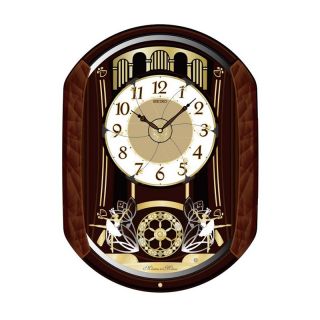 Seiko Laurette Melodies in Motion Wall Clock   15 in. Wide   Wall Clocks