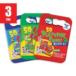 150 Toddler Songs   Set of 3 Activity Kits (Packaged in carrying case with Stickers, Crayons and Coloring Book) Music