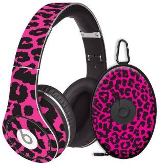 Pink Leopard Decal Skin for Beats Studio Headphones & Carrying Case by Dr. Dre Electronics