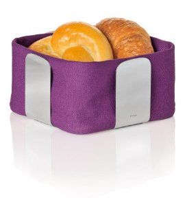 blomus 63531 liner for bread basket, small   purple DESA   Home Storage Baskets