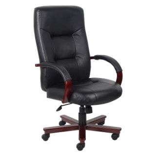 Boss Executive Leather High Back Chair   Desk Chairs