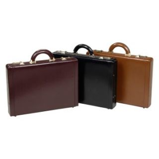 Winn International Leather Associate 2.5 inch Slim Attache Case   Briefcases & Attaches