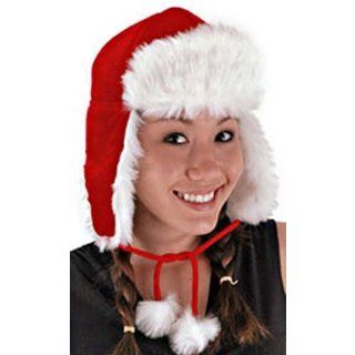 elope Santa Aviator Hat, Red, One Size Costume Headwear And Hats Clothing