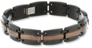 Men's Stainless Steel with Black Ion Plating Bracelet Jewelry