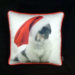 Holiday Shih tzu 16 x 16 Pillow By Lava   Decorative Pillows