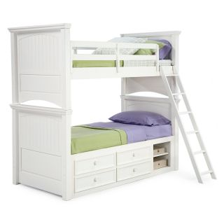 Summer Breeze Twin over Twin Bunk Bed   Storage Beds