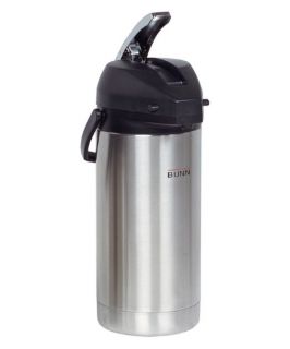 BUNN 36725 3.8 Liter Lever Action Airpot   Stainless Steel   Beverage Dispensers