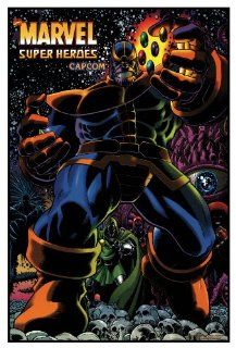 Marvel Super Heroes Video Arcade Game Poster Print 24" X 36" Capcom Video Games