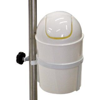 CENTiCARE C 851 U Swing Lid Waste Basket with Universal Bracket, 1 Gallon Capacity Science Lab Consumables