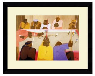 The Pool Game Framed Wall Art by Jacob Lawrence   30.62W x 24.62H in.   Framed Wall Art